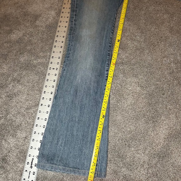 Miss Me Bootcut Jeans Women Size 28 (Fit 30x31.5) Blue Embroidered Low Rise Y2K - Picture 12 of 15